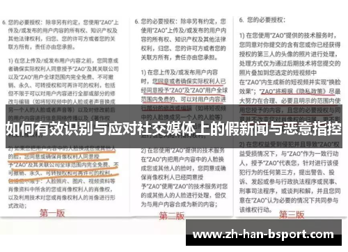 如何有效识别与应对社交媒体上的假新闻与恶意指控